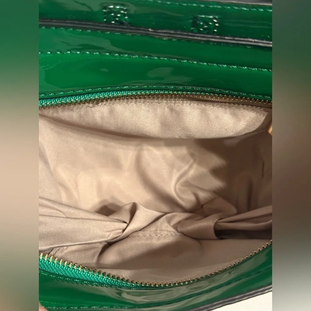 Dasein Women’s Fashion Handbag Patent Leather Snakeskin Hunter Green XL026371
